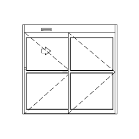 2 Panel Single Slide Automatic Door. 