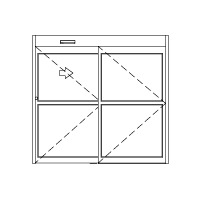 2 Panel Single SlideAutomatic Door. 