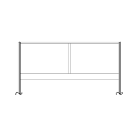 A drawing of a dura glide door.