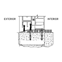 Drawing of Door Threshold.