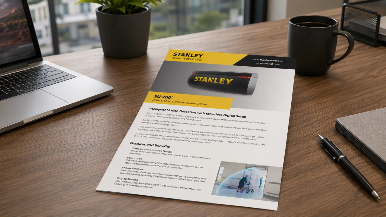 brochure on desk