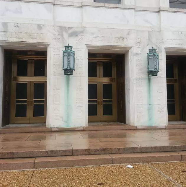 front of government building