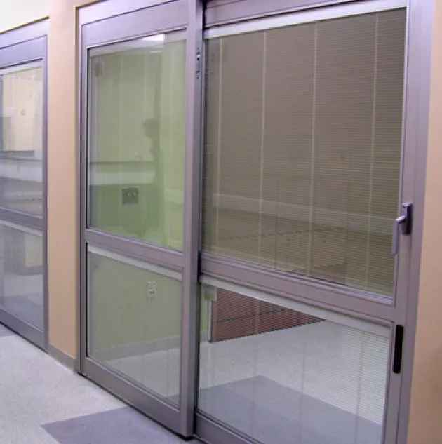 7000_0.jpeg A set of doors in a hospital room.