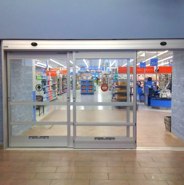 A set of bypass doors to a Wal Mart.