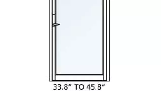 A diagram of a set of doors.