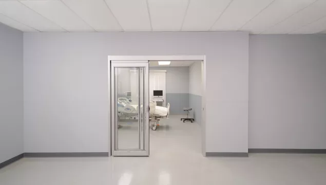 ICU door open