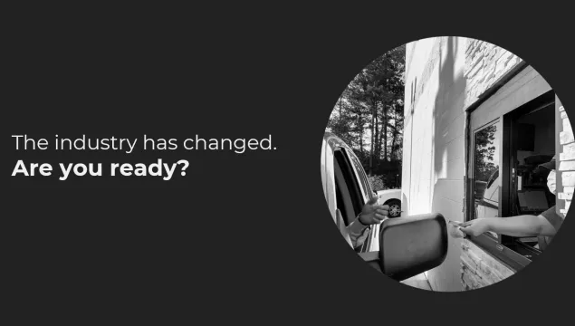 title slide depicting fast food drive thru